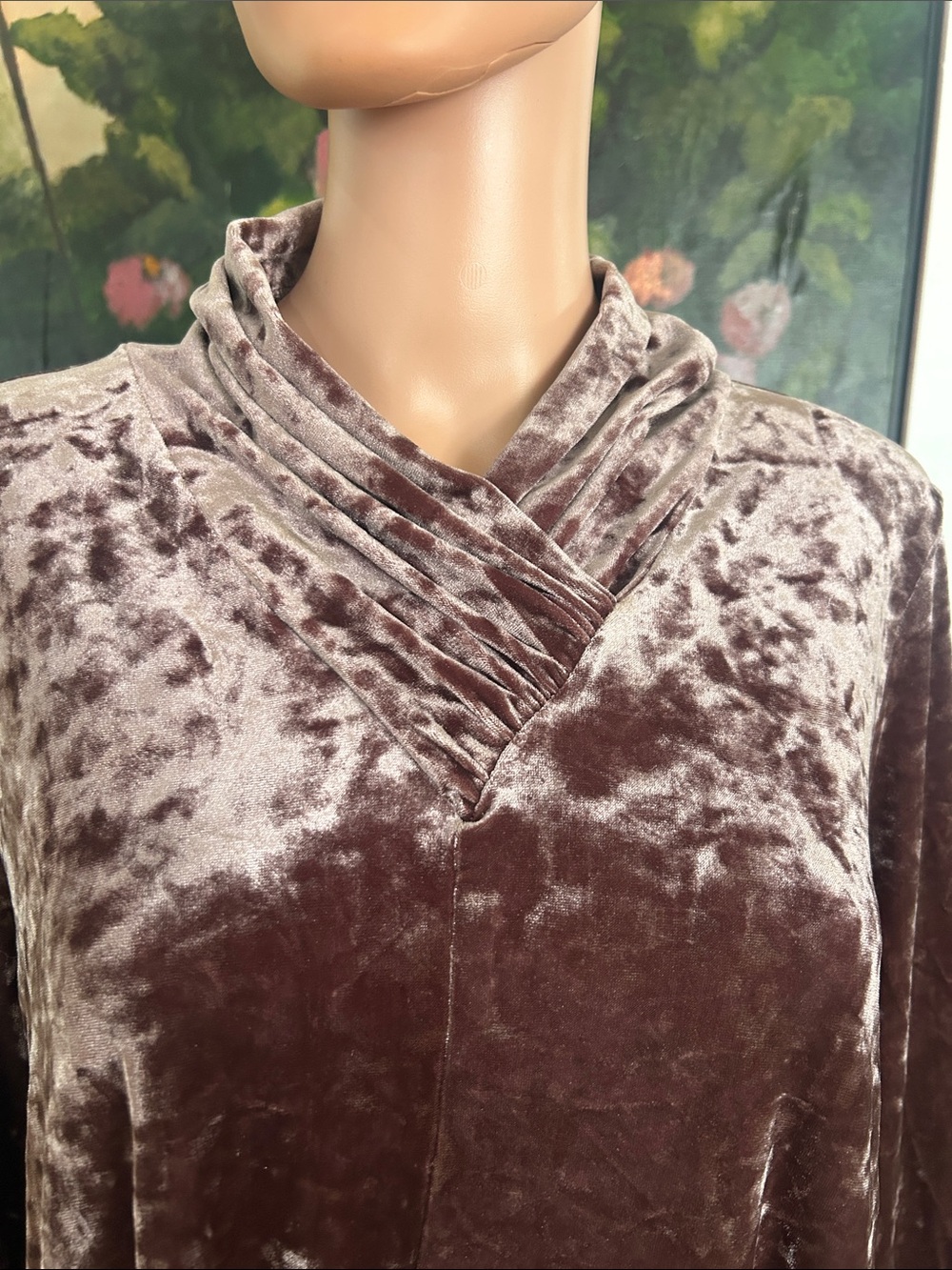 NWT IC by Connie K crushed velvet tunic - Picture 3 of 11